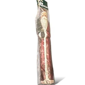 Raz Imports Tall Santa Primitive Style Tall Christmas Pencil Santa NOS Vintage